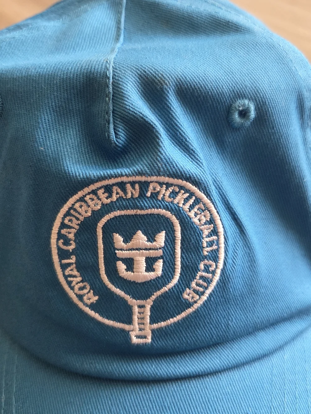 Royal Caribbean‎ Pickleball Club Rare Baseball Hat Cap Aqua Blue Adjustable Cap